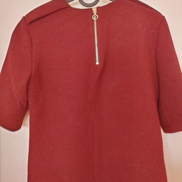 Zara Maroon knit top - Picture 5 of 6